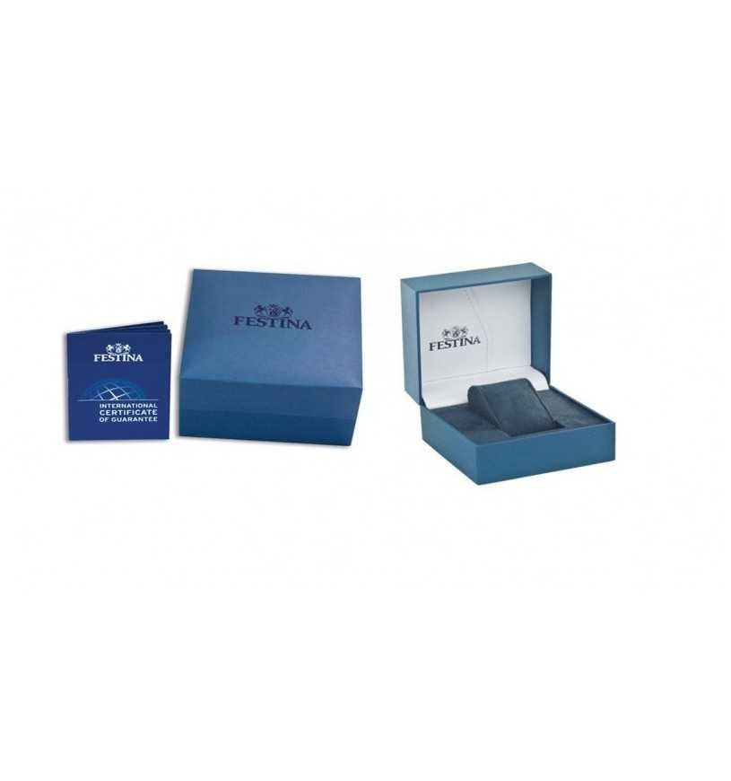 Orologio Uomo Acciaio Festina retrò cinturino pelle  F16573/1